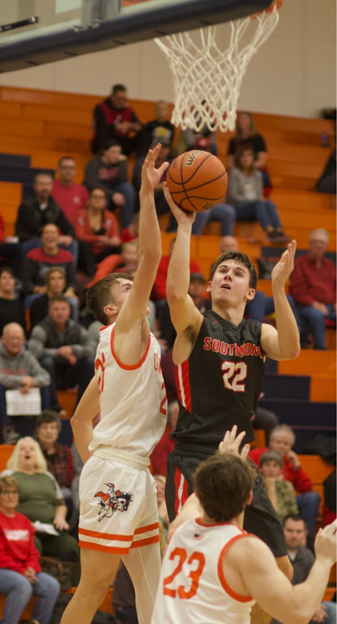 Logan Oppy had 12 points for the Mounties.